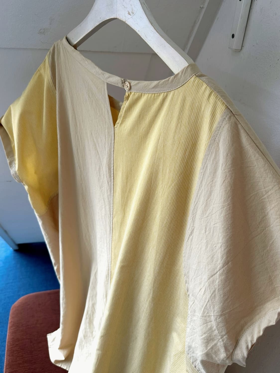 Cotton panel design wide onepiece 상품이미지6