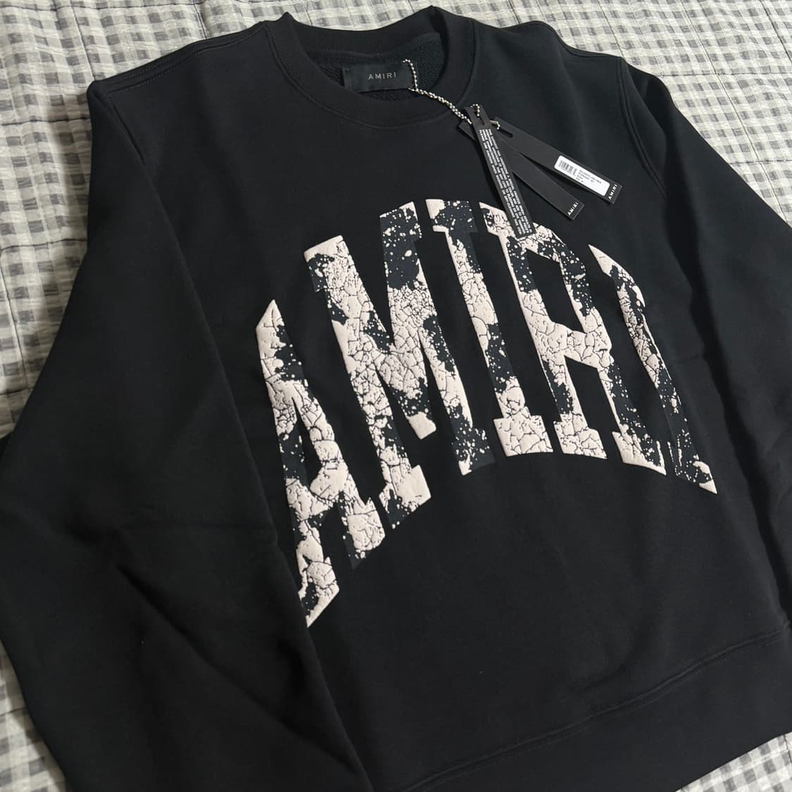 Amiri 아미리 로고 맨투맨 블랙  상품이미지2