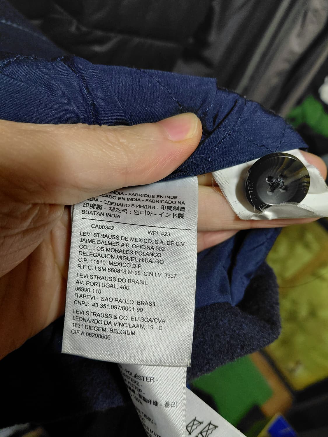 [리바이스]퀄팅 안감 후드 더플코트 L(105)사이즈 상품이미지5