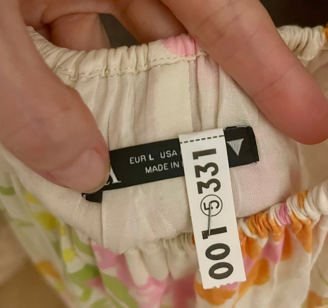 ZARA 자라 플로럴 프린트 티어드 맥시 원피스 상품이미지4