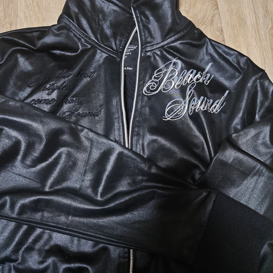 빈티지 블랙 펑크 집업 상품이미지2