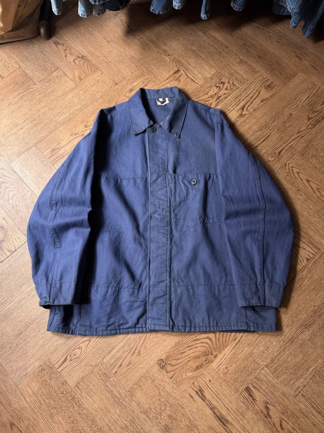 [L]90's 빈티지 워싱 트윌코튼 프렌치 워크 자켓 상품이미지1