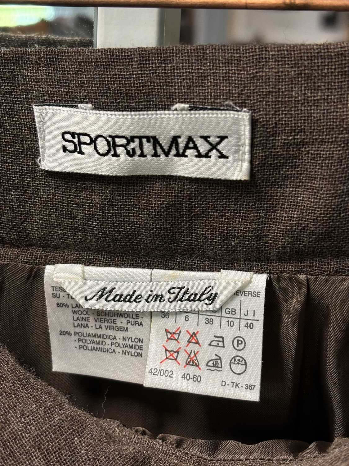 스포츠막스 울 개더 스커트 상품이미지5