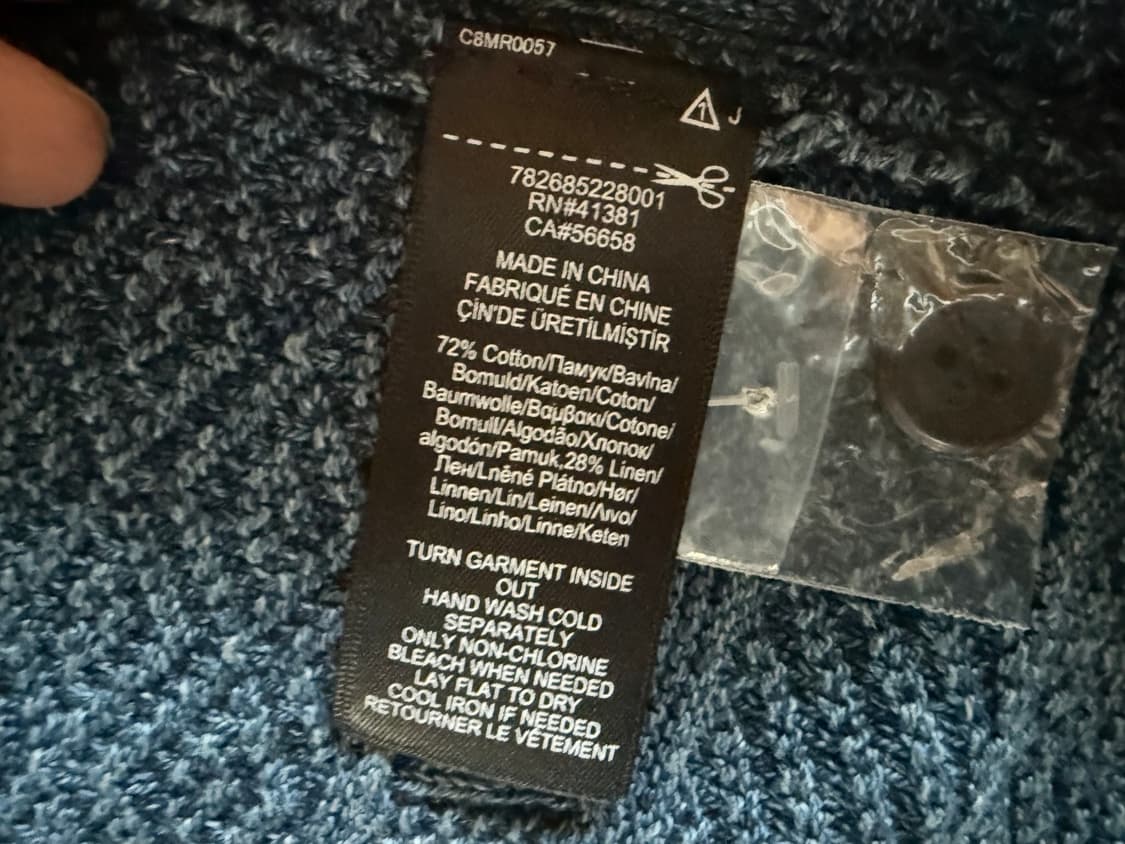 RRL 인디고 코튼/린넨 니트 오버셔츠 상품이미지7