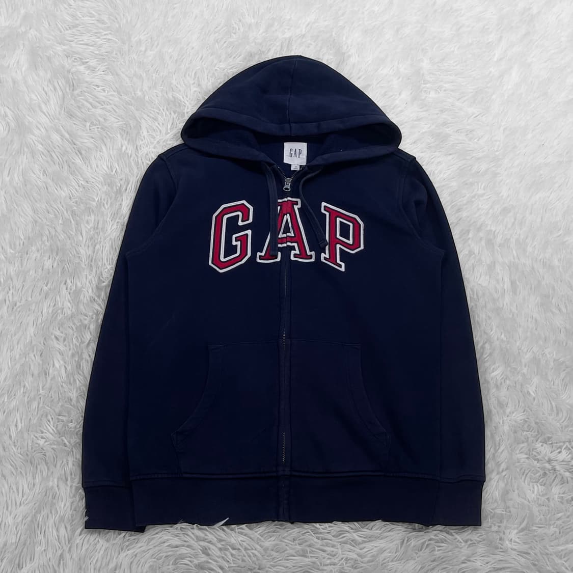 갭 Gap 스펠 로고 후드집업 네이비 상품이미지2