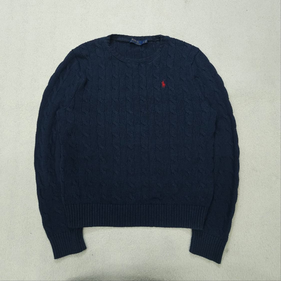 폴로 랄프 로렌 신형 케이블 니트 L 네이비 상품이미지1