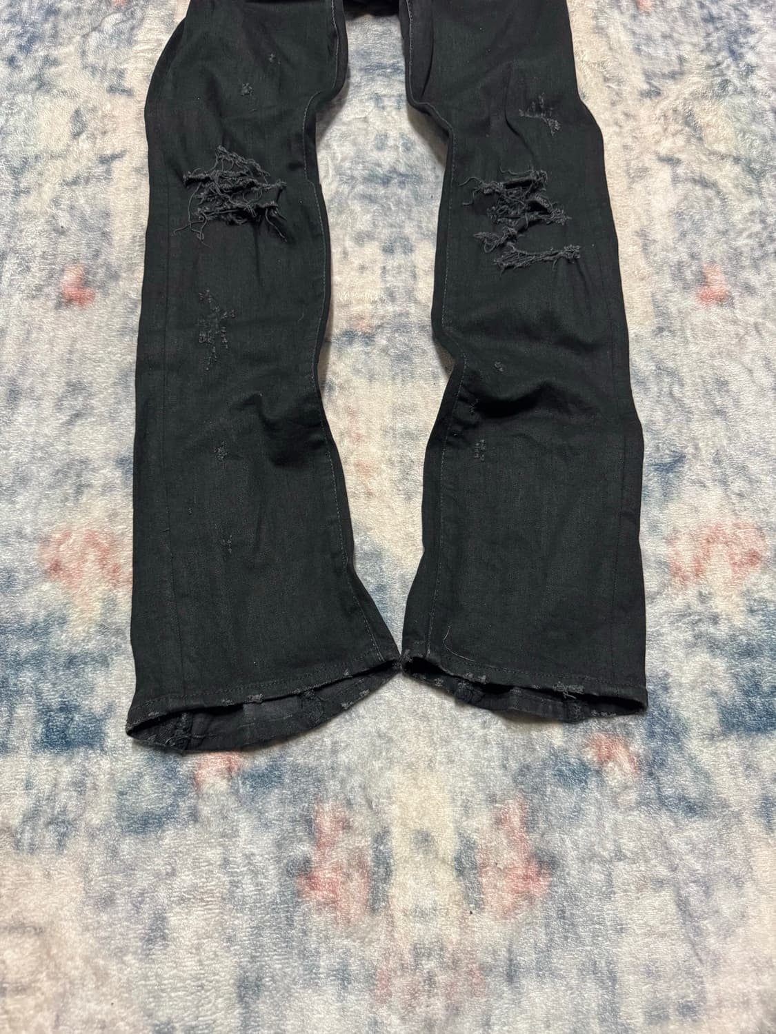 Civarize 00s black distressed zipper den 상품이미지5