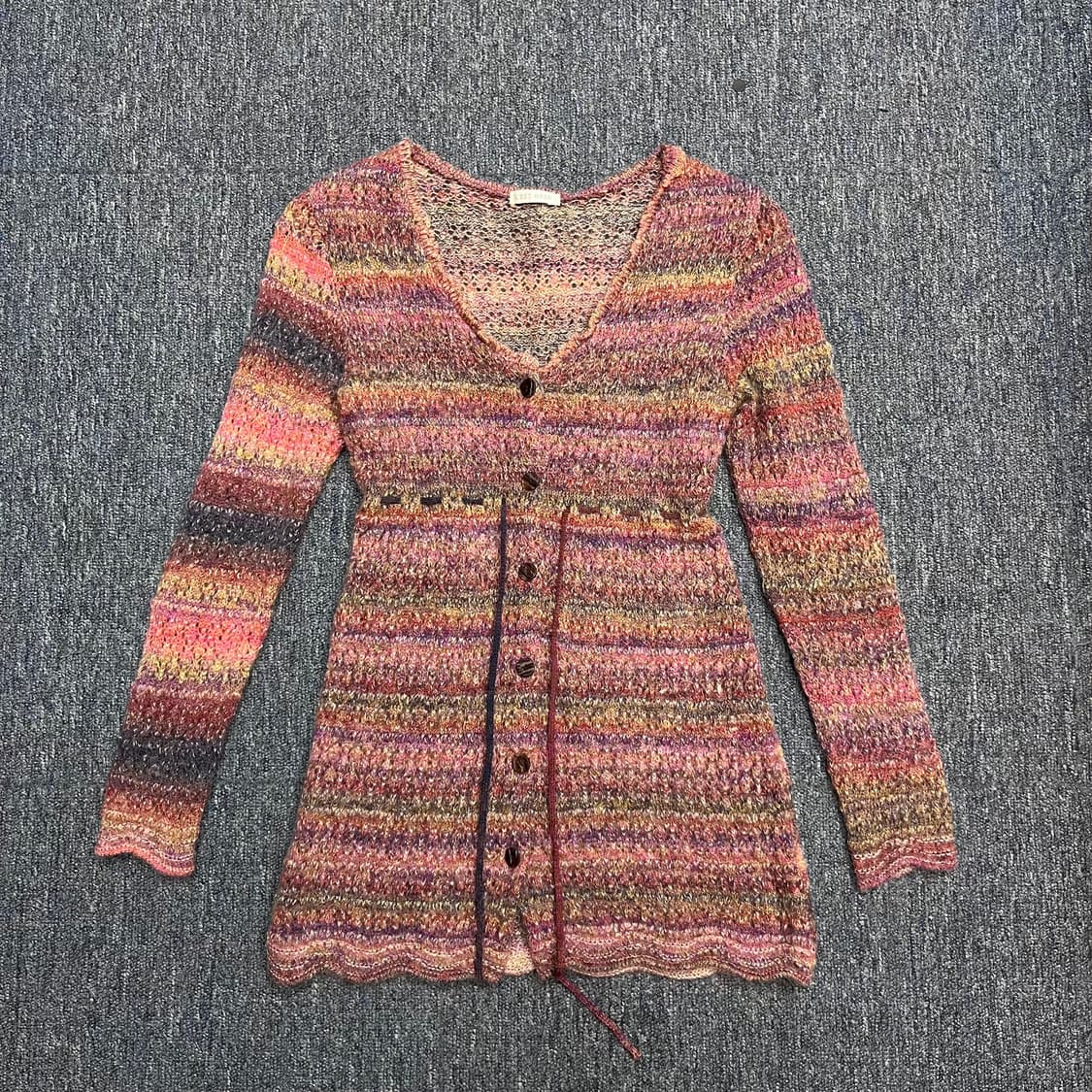 일본 히피 컬러 믹스 니트  상품이미지2