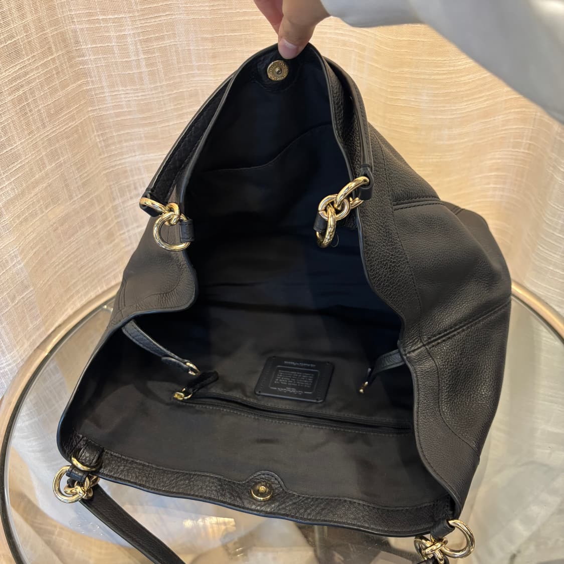 정품 코치 가죽 토트백      상품이미지8