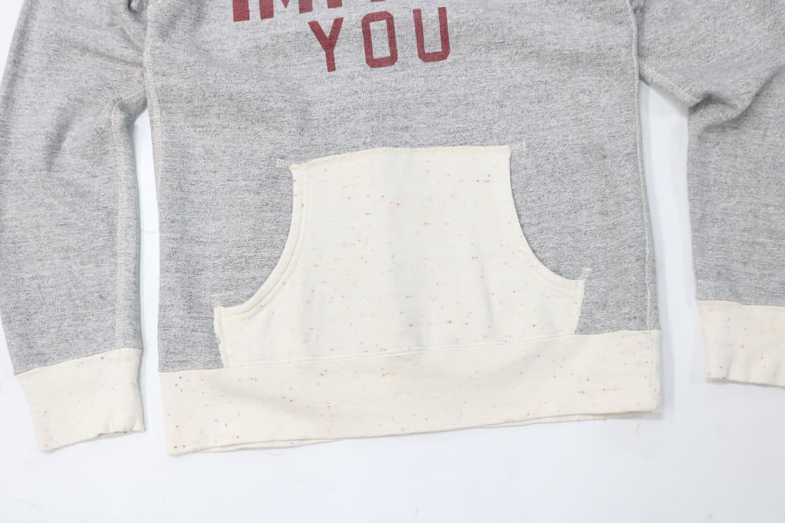 데님 던가리 빈티지 레터링 믹스 후드 스웻셔츠 상품이미지4