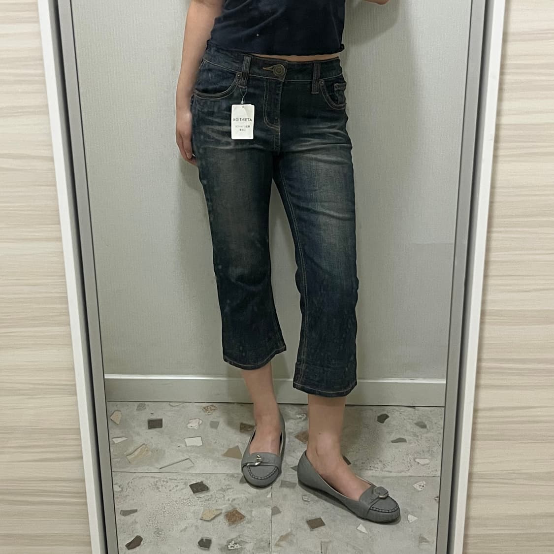 카프리 데님팬츠(새상품) 상품이미지4