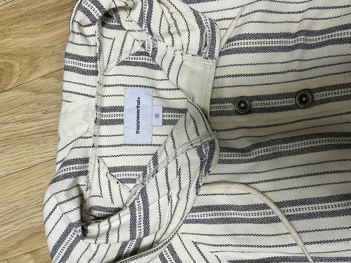 디스이즈네버댓 Stripe Jacquard Hoodie (S) 상품이미지8