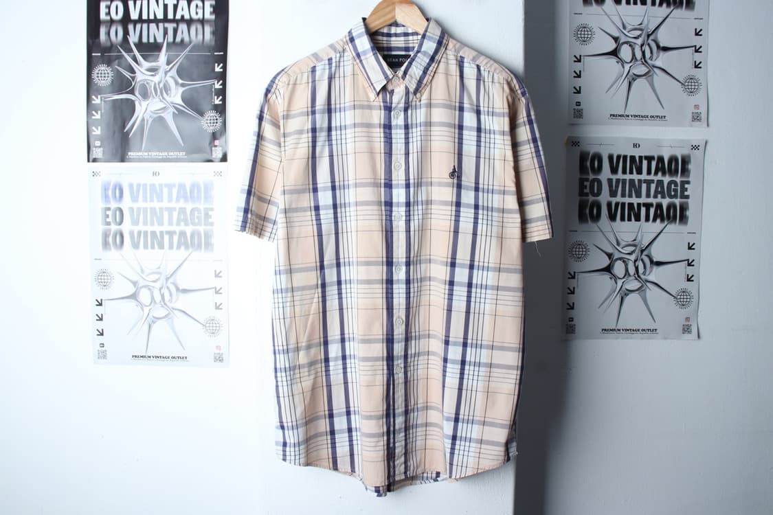 (L-XL) 빈폴 반팔 카라 티셔츠 90S 년대 셔츠 남방-H31376 상품이미지2