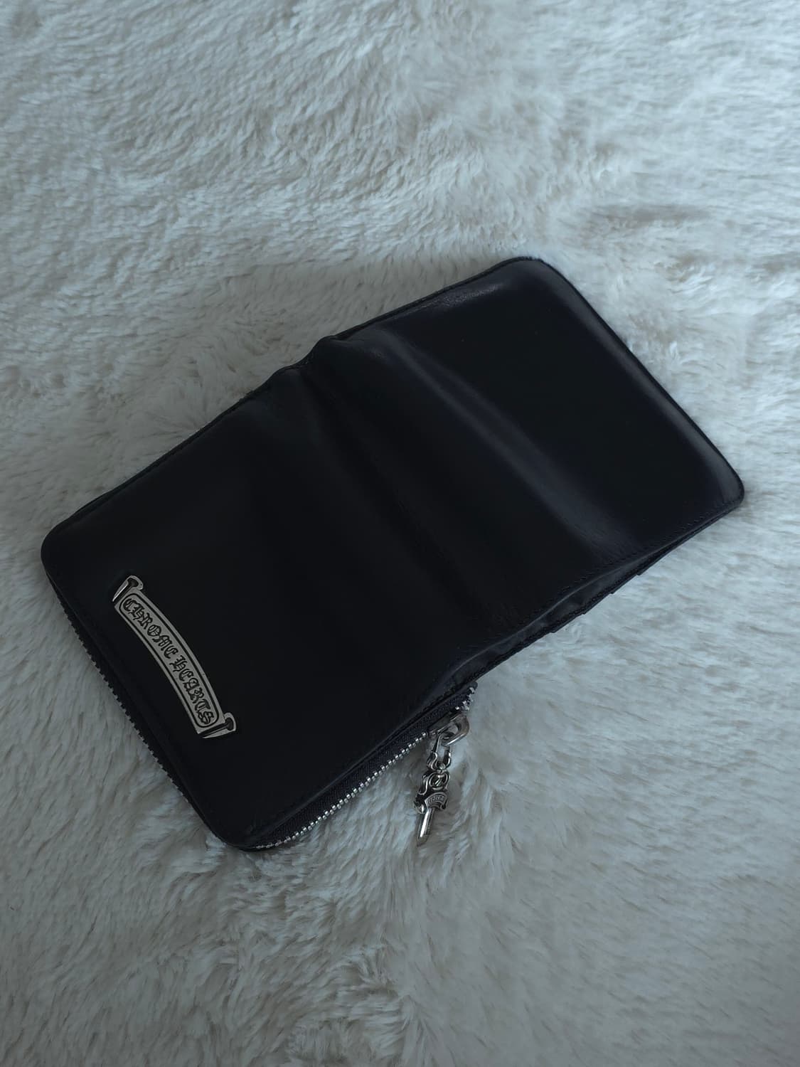 [OS] 크롬하츠 스퀘어 집빌 레더 지갑 블랙 상품이미지4