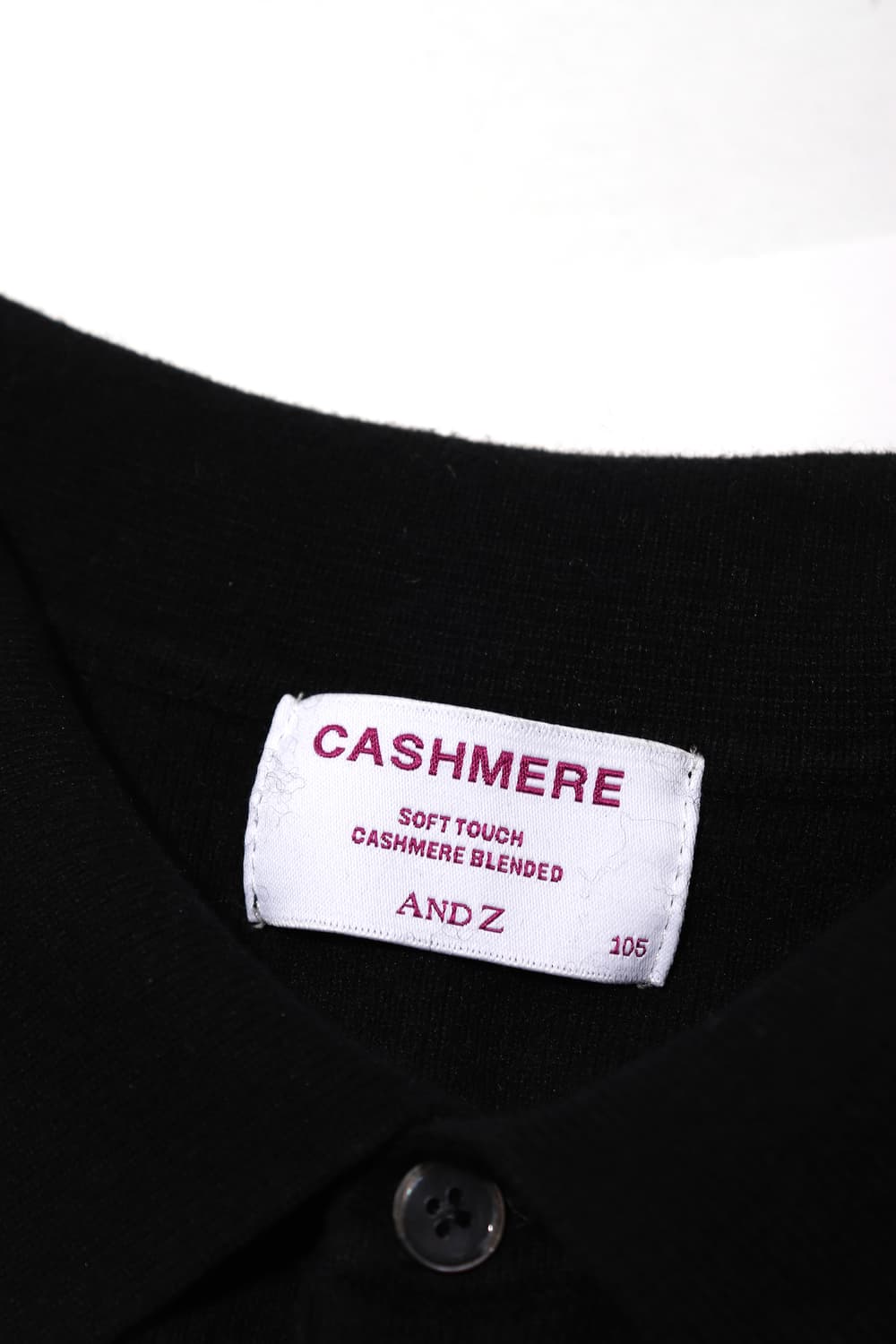 AND Z 캐시미어 블렌드 카라 니트 티 size 105 상품이미지4
