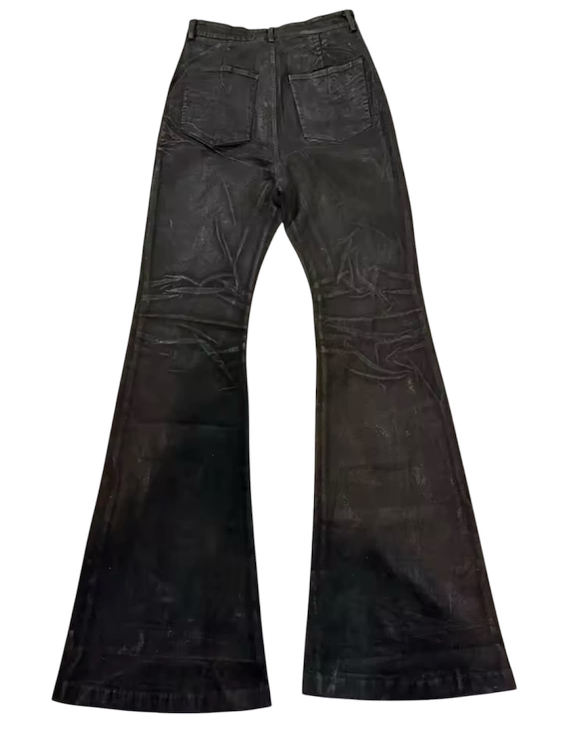 Distressed Waxed Flared Pants 상품이미지3
