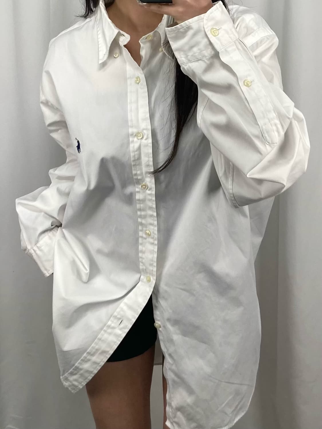 폴로 클래식 핏 화이트 셔츠 상품이미지2