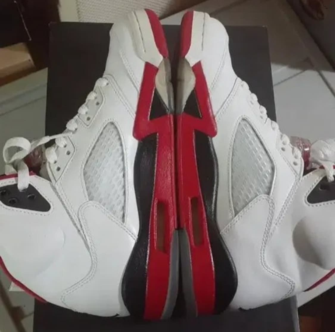 미착용 조던 5 레트로 파이어 레드 블랙 텅 2013  상품이미지7