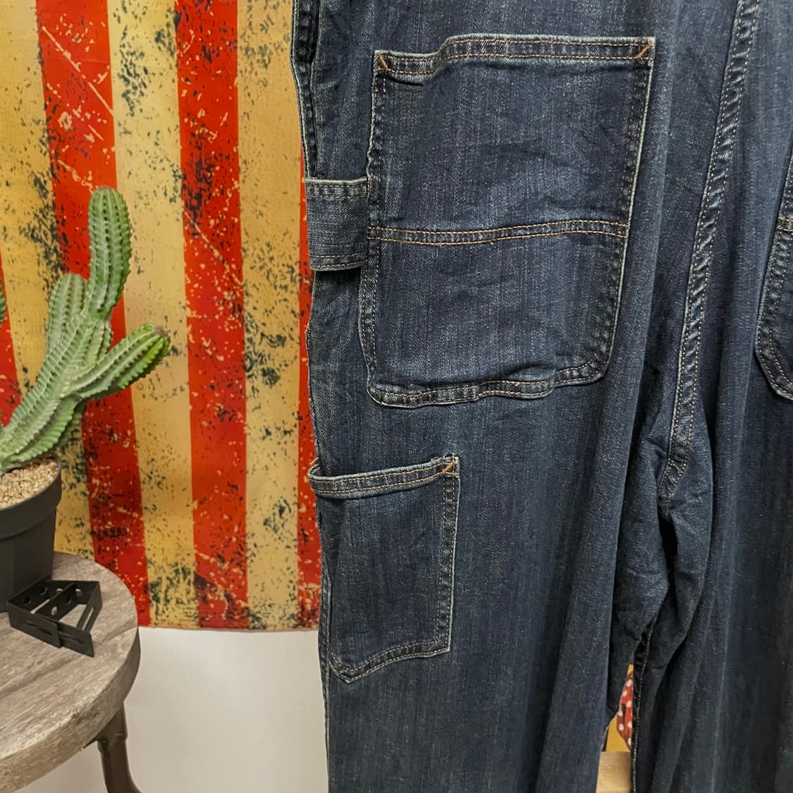 10s 칼하트 오리지널 워크 웨어 더블니 오버롤 데님 멜빵 상품이미지7
