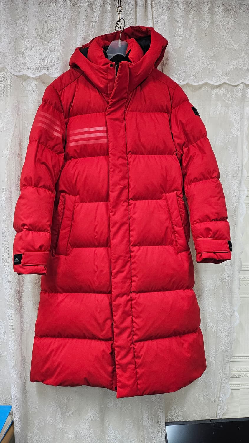 256  아디다스 레드남성 롱패딩  95 상품이미지1