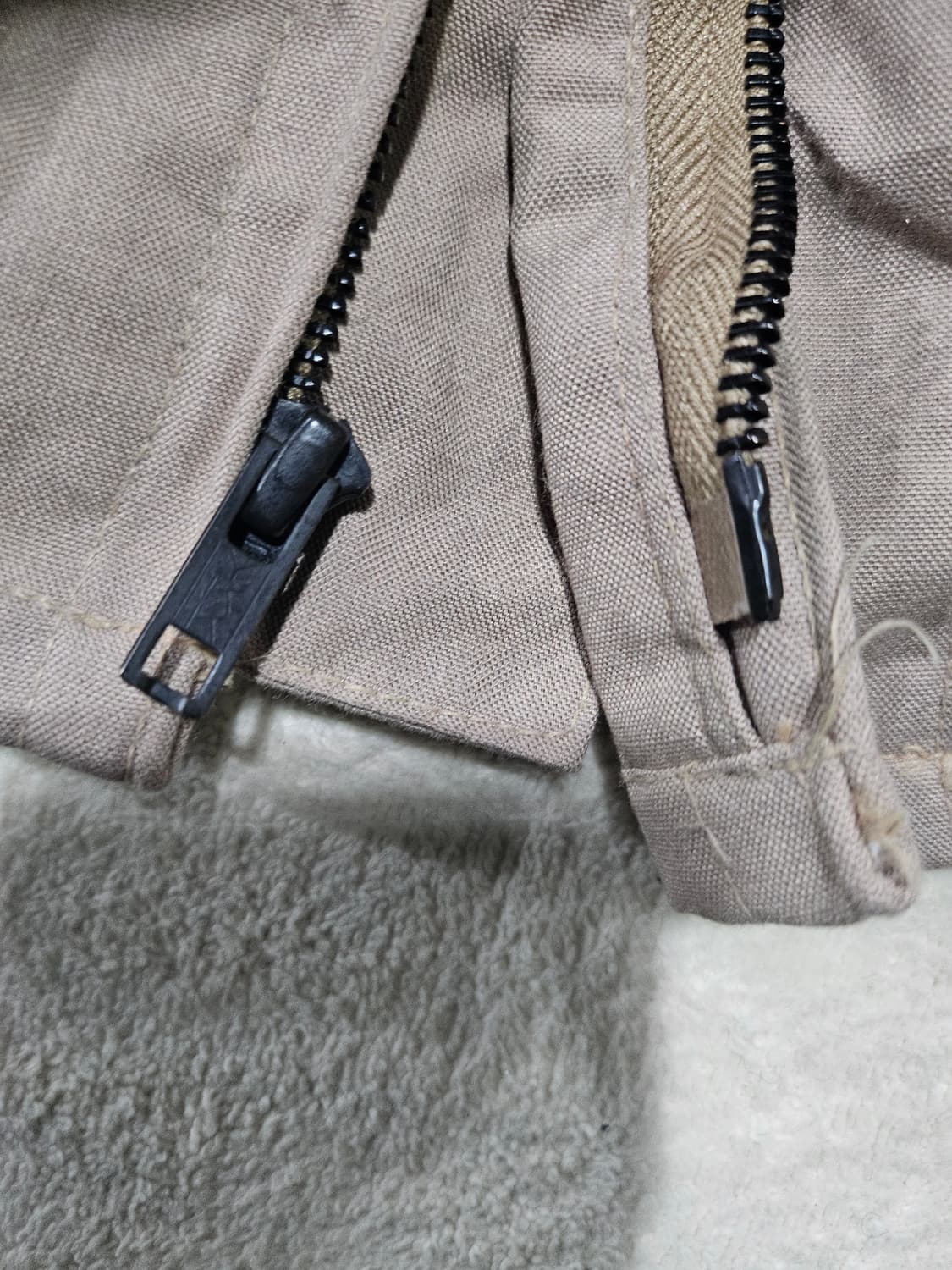 90s 미군오리지날 탄색CVC 탱커병쟈켓 신품 L/R 상품이미지5