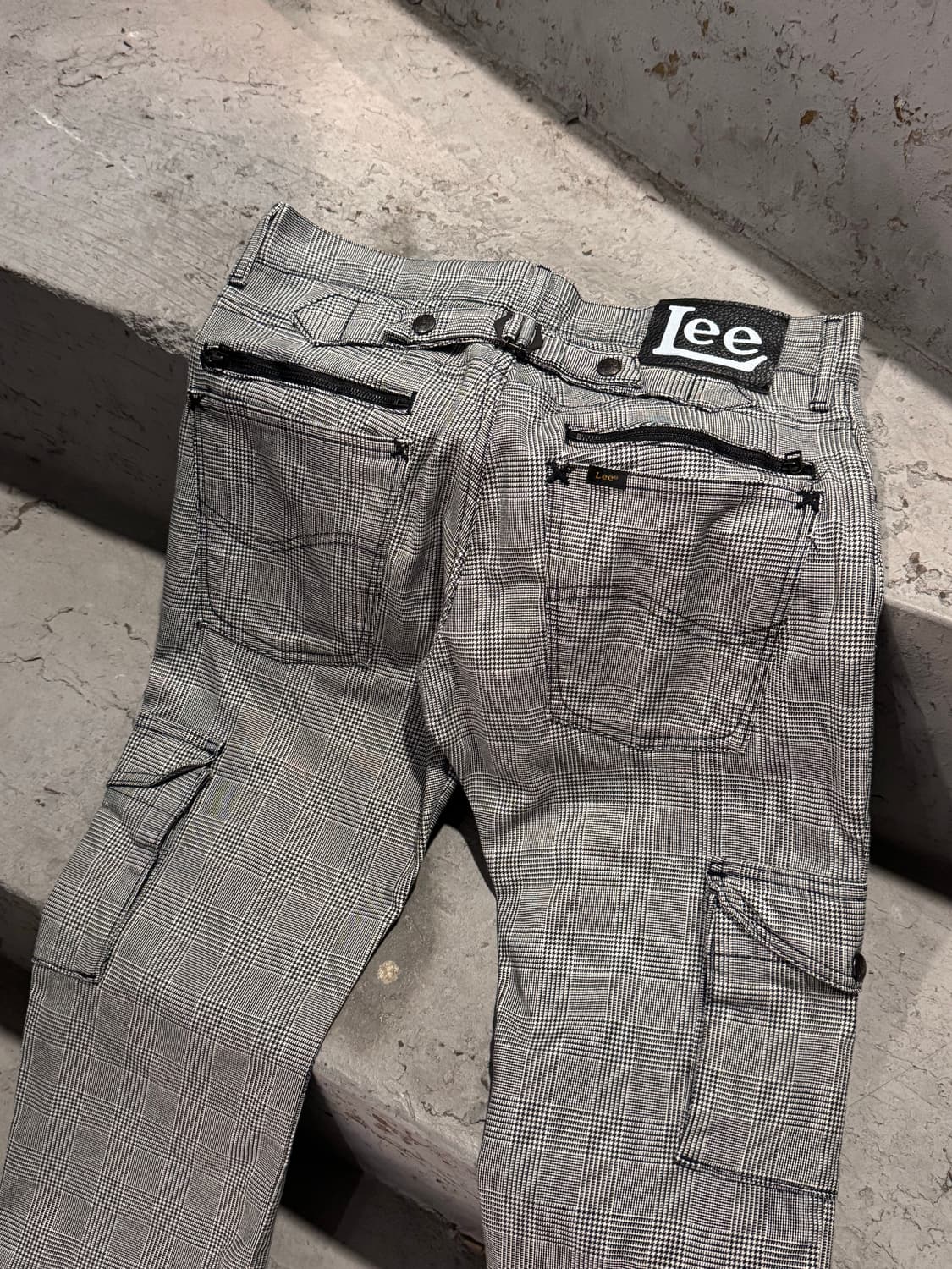 Lee 리 멀티포켓 신치백 체크 카고팬츠  상품이미지1