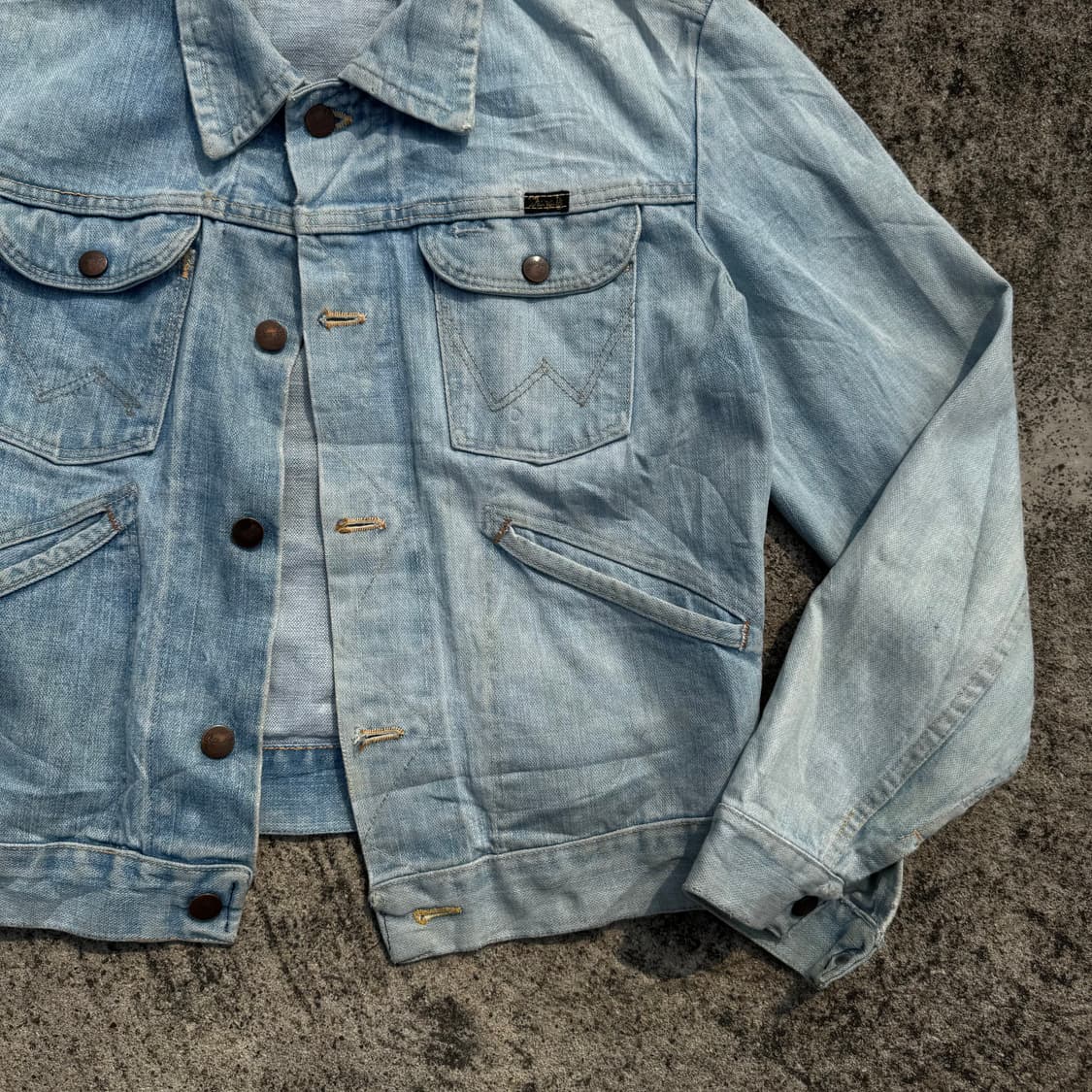 [M] 90s Wrangler 랭글러 124mj 데님 자켓 상품이미지4