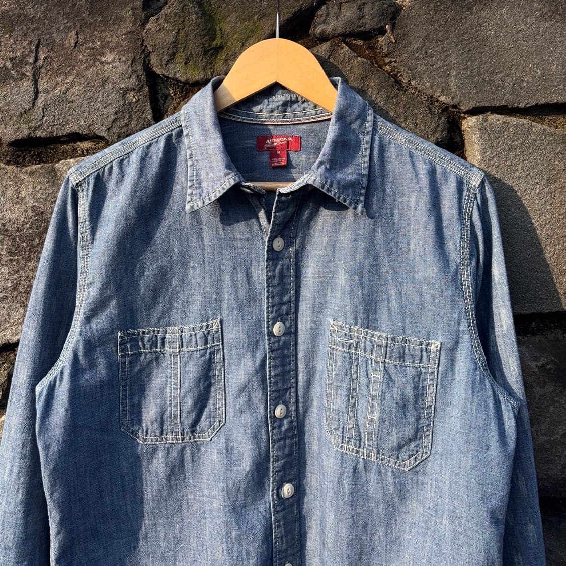 ARIZONA Jean Co. 샴브레이 데님 셔츠 상품이미지5