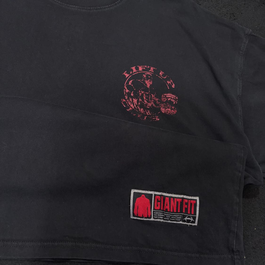 2XL HDEX 에이치덱스 블랙 LIFT UP 반팔티 상품이미지3