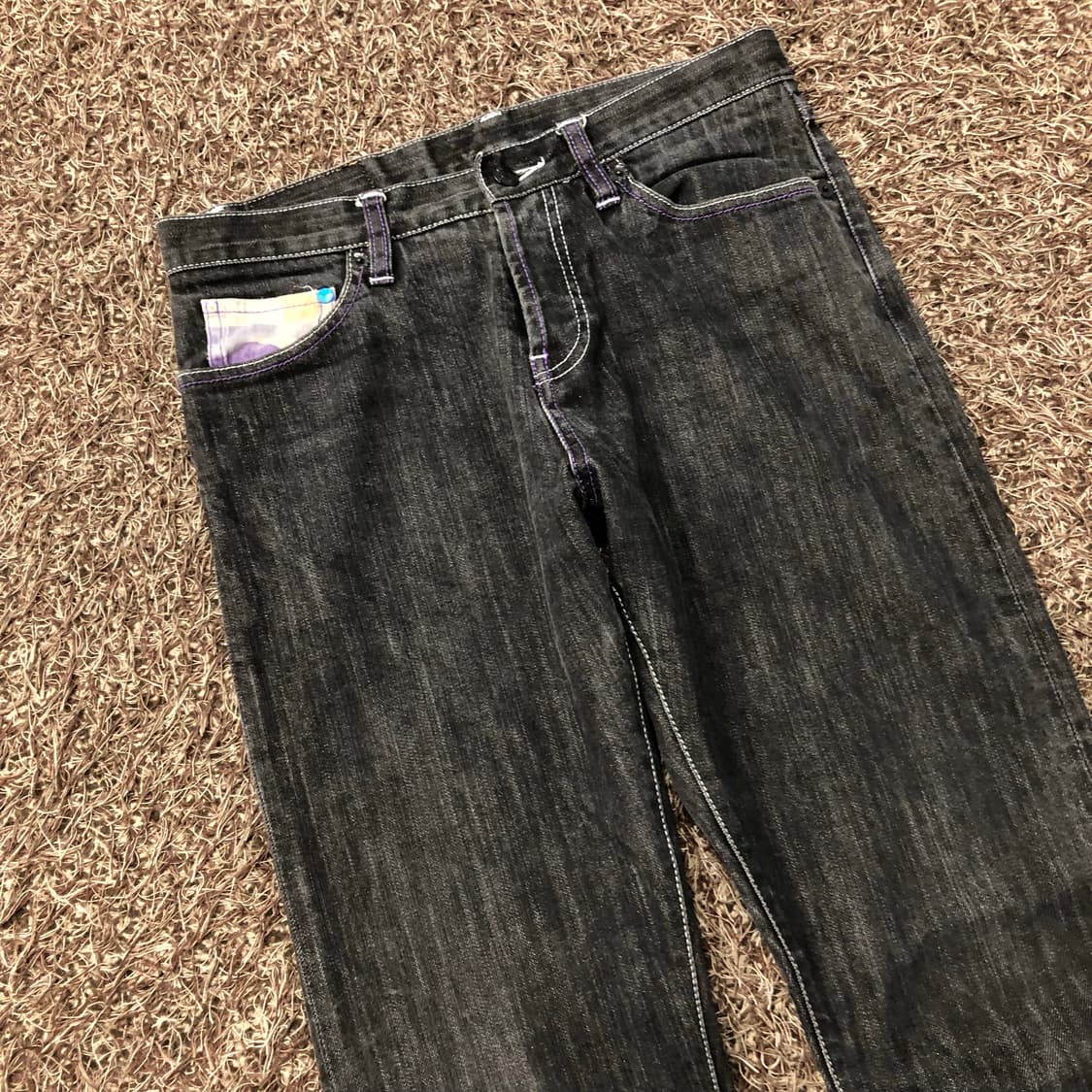 리바이스 앤디워홀 스트레이트 블랙 워싱 데님 팬츠 상품이미지3