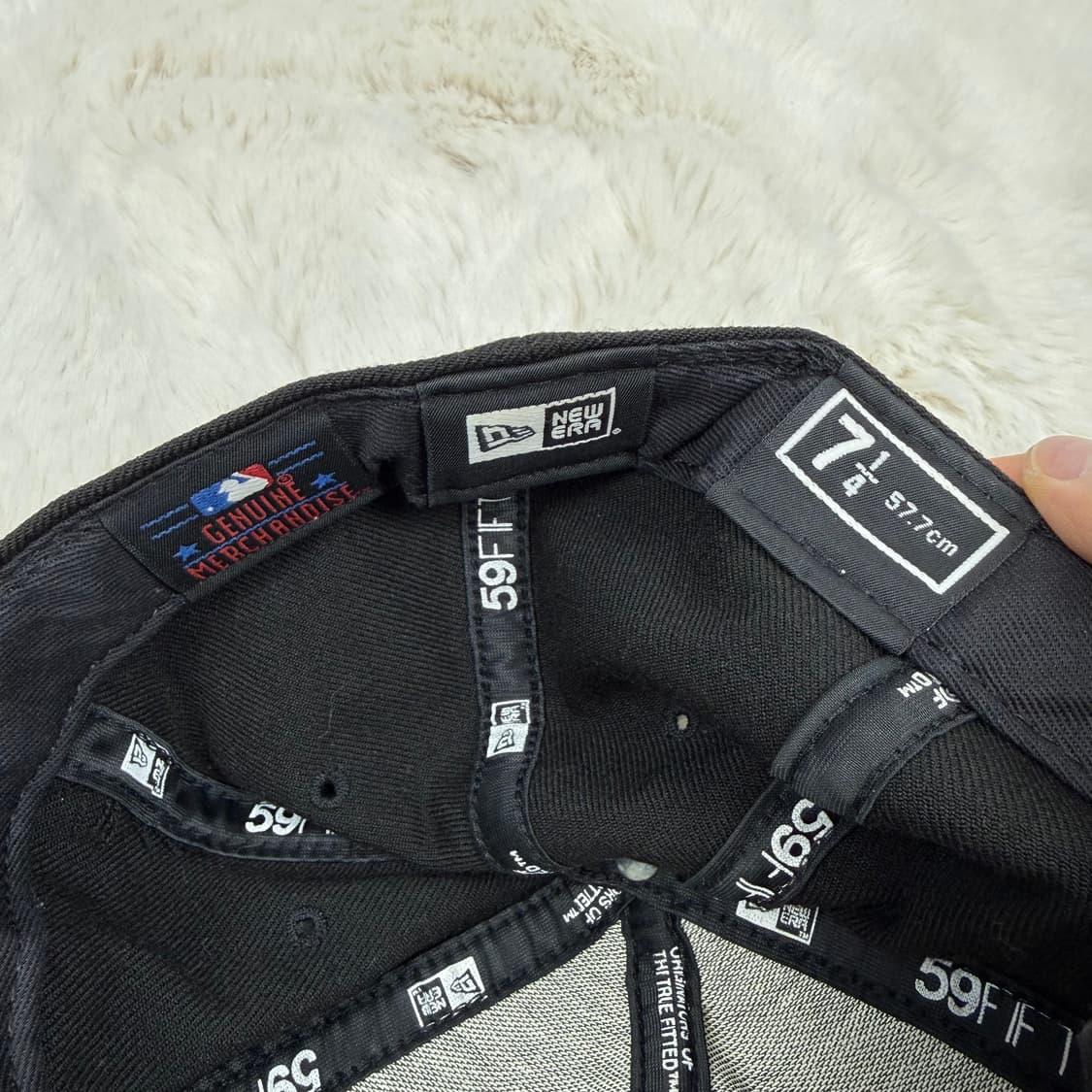 57.7cm) 뉴에라  클리블랜드 인디언스 피티드 스냅백 블랙 상품이미지5