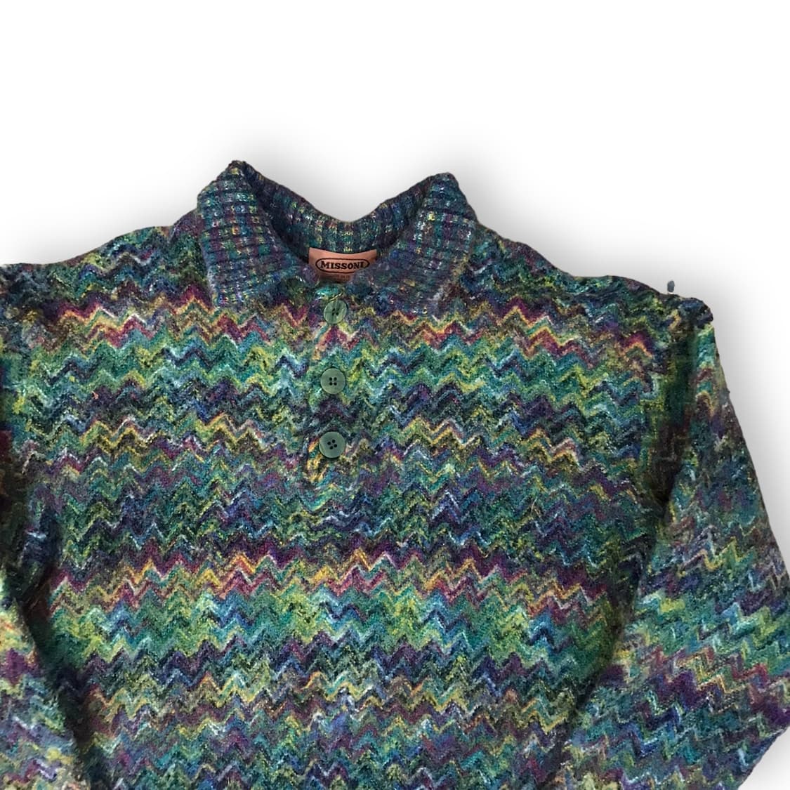 미쏘니 크롭 카라니트 상품이미지2