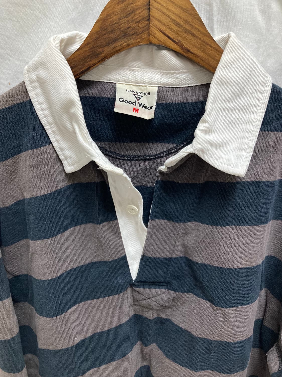 vintage striped collar t-shirt 상품이미지4