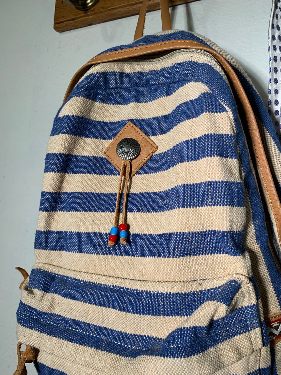 인디언모터사이클 콘초 자수 스트라이프 백팩 상품이미지2