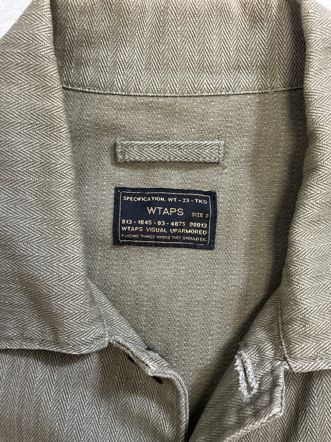 더블탭스 코튼 헤링본 자켓 상품이미지3