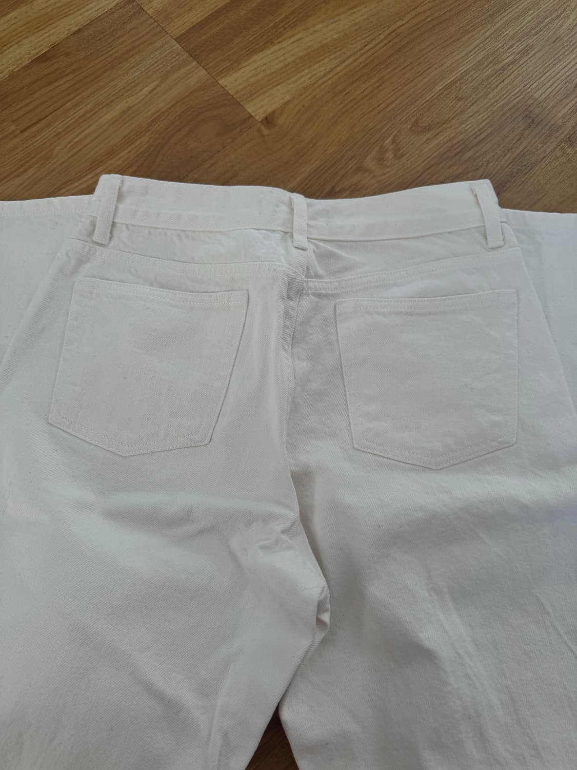 샵 레터 화이트 팬츠 S 상품이미지5