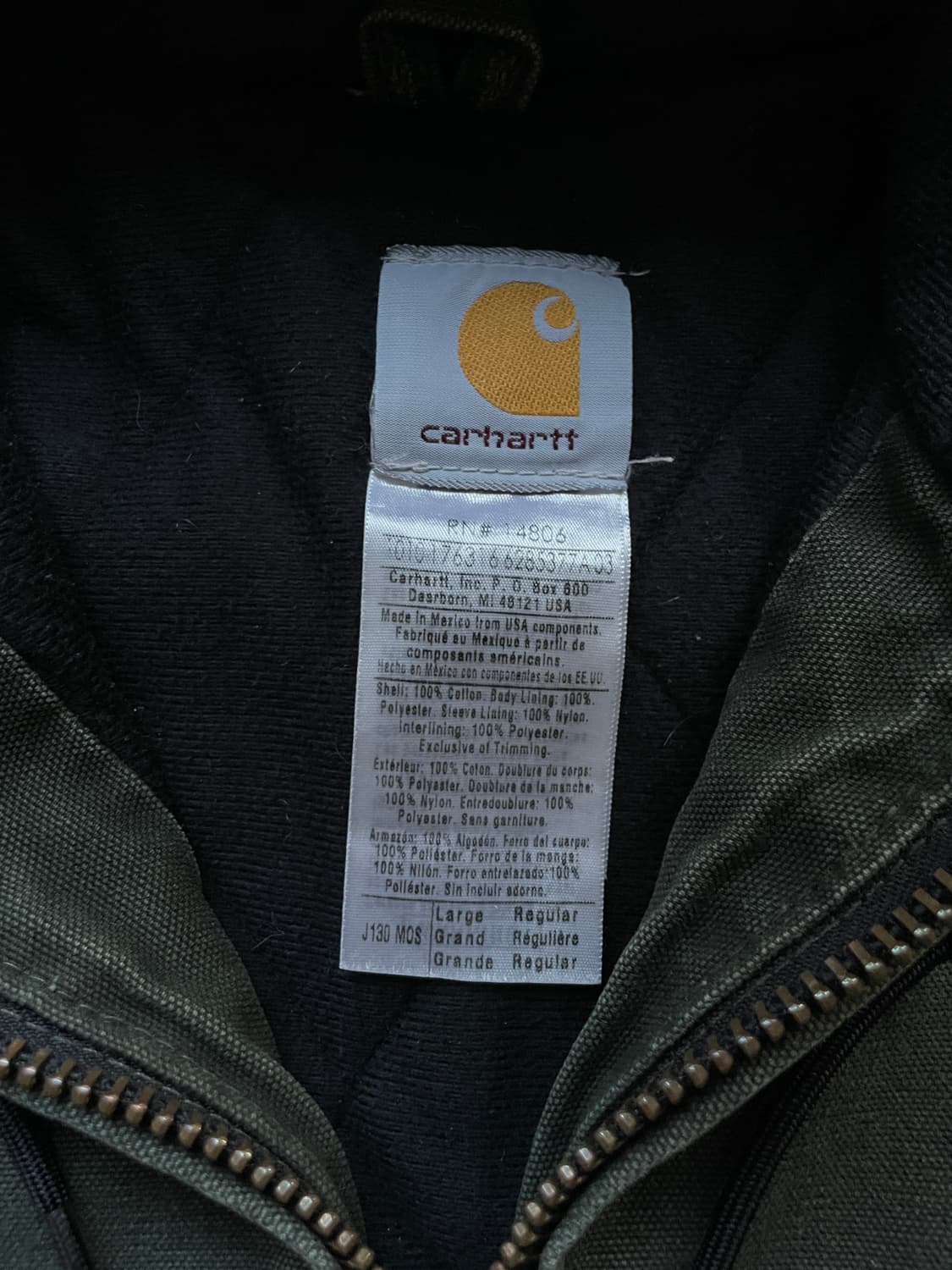 칼하트 j130 mos 모스 액티브 샌드스톤 상품이미지3