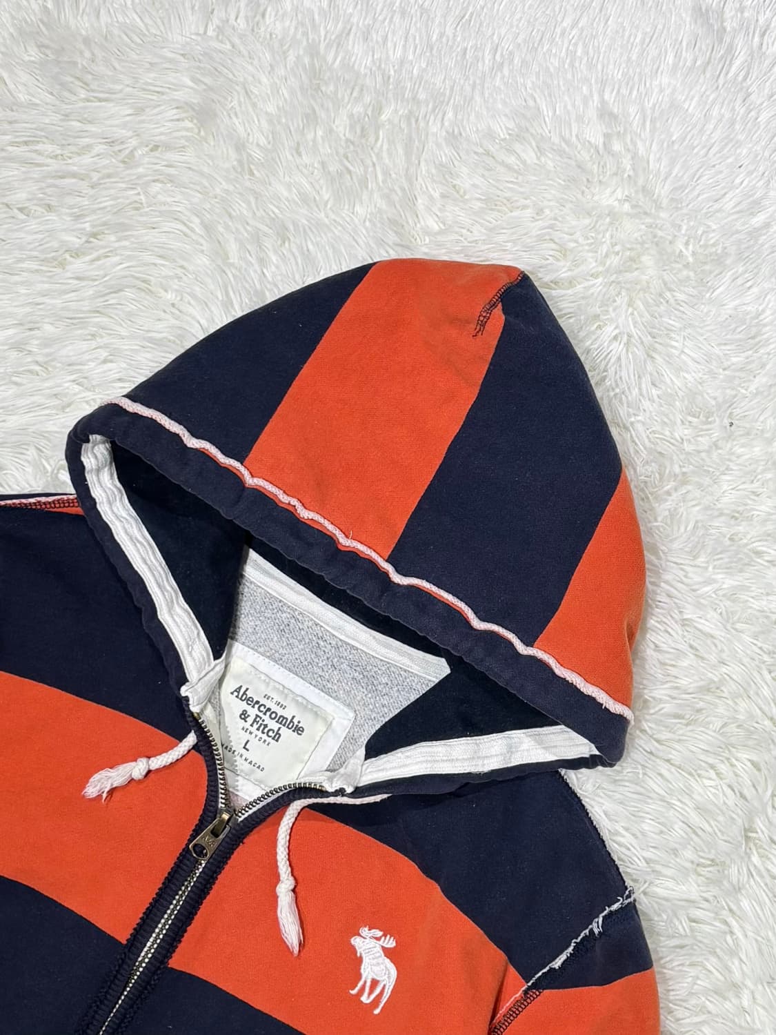 아베크롬비 자수로고 후드집업 상품이미지4