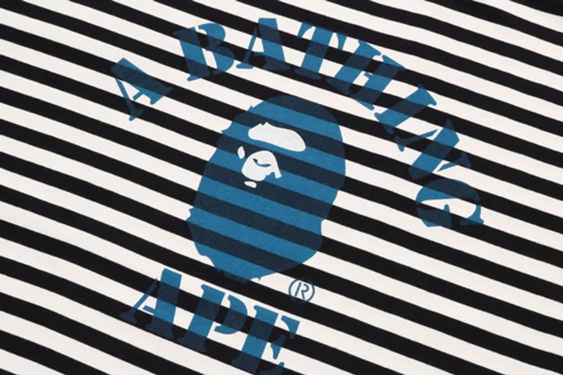 베이프 스트라이프 티셔츠 롱슬리브 상품이미지4