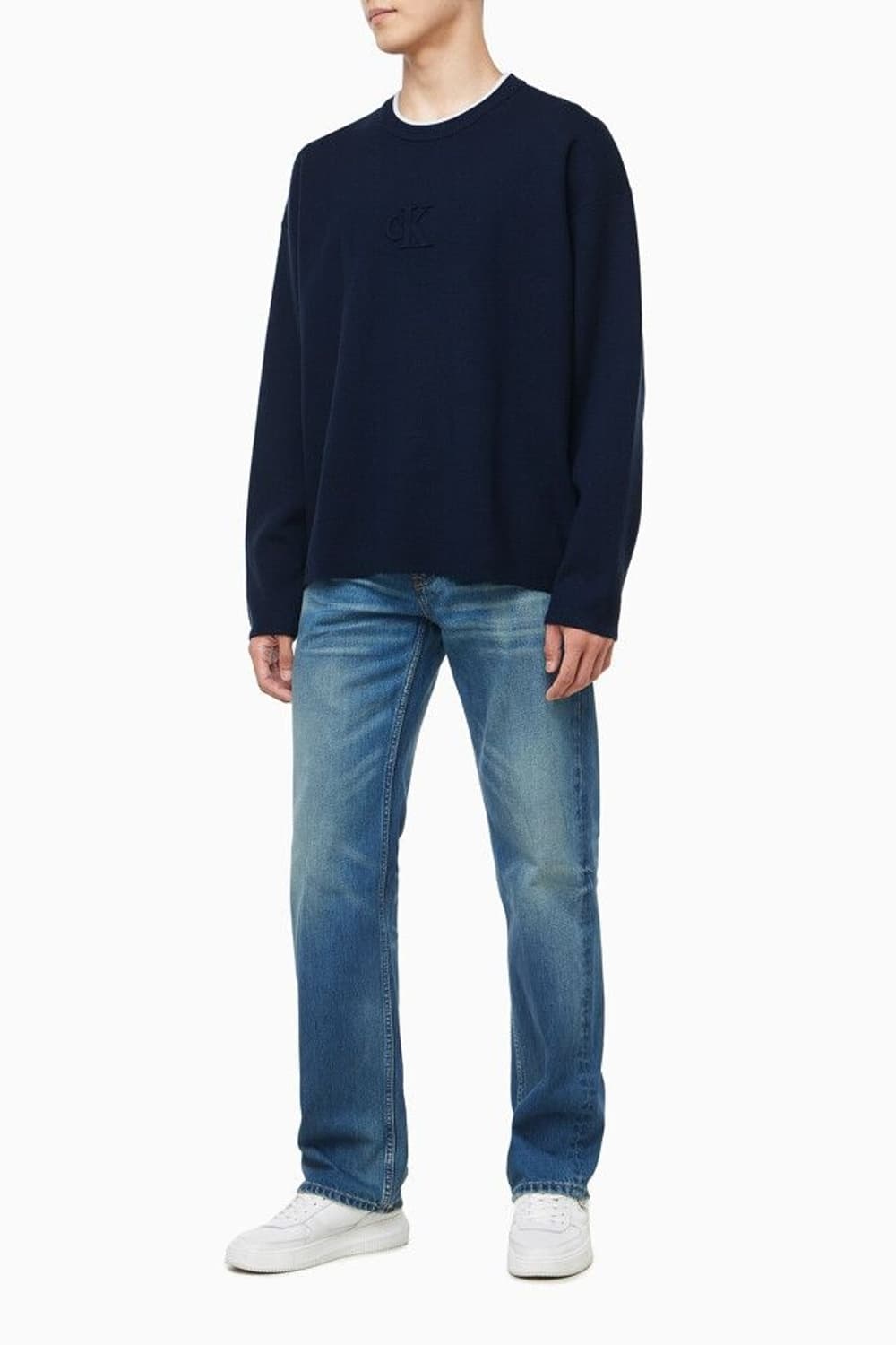 캘빈클라인 엠보스드 로고 니트 상품이미지7