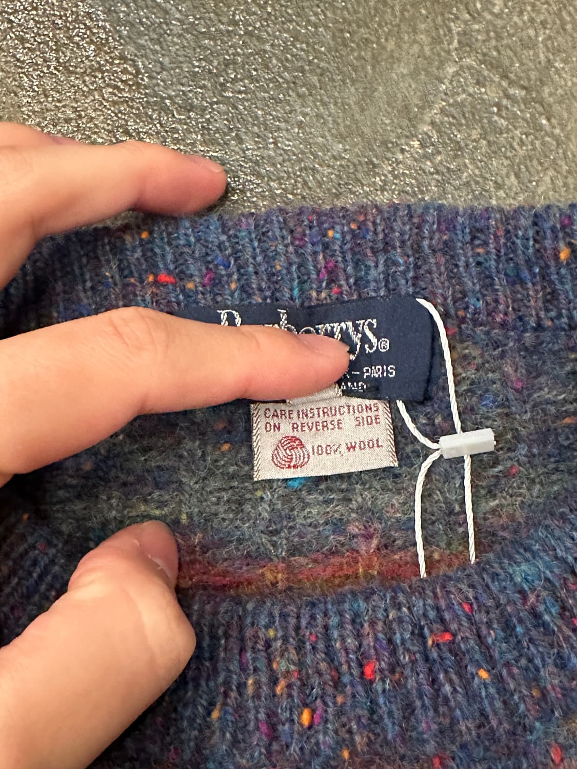 90s Burberrys 패턴 니트 스웨터 상품이미지5