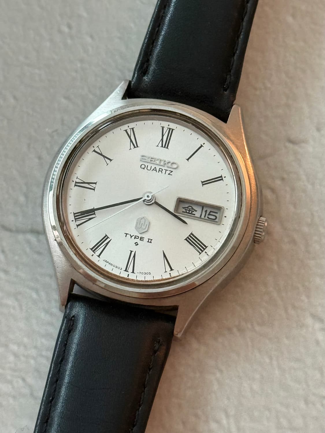 세이코 Seiko TYPE II 쿼츠 로만 인덱스 데이데이트 상품이미지2