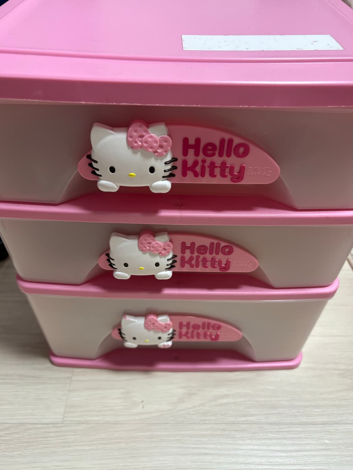 산리오 고전 헬로키티 3단 서랍장 수납함 상품이미지2