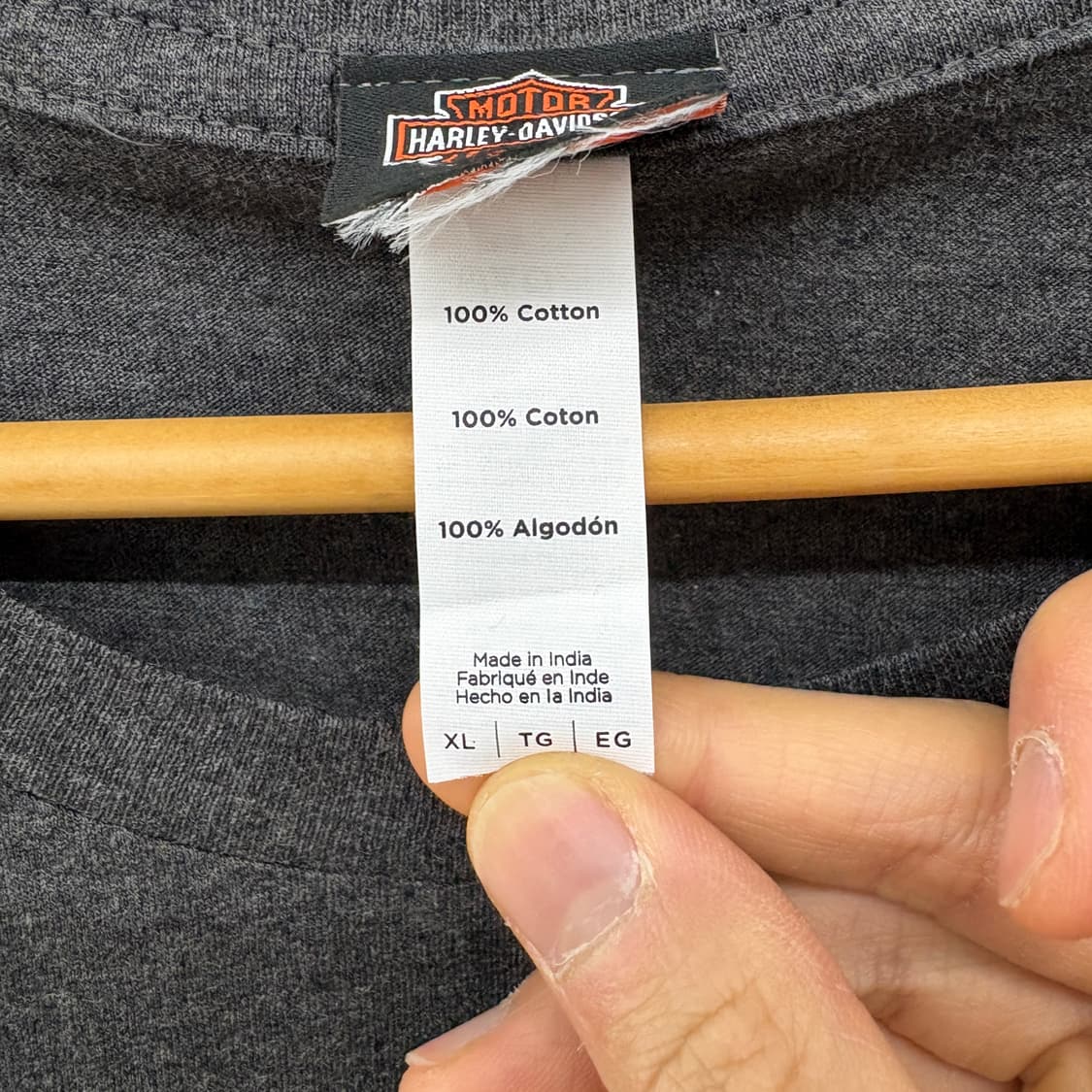 할리데이비슨 차콜 반팔 티셔츠 여성 XL 상품이미지6