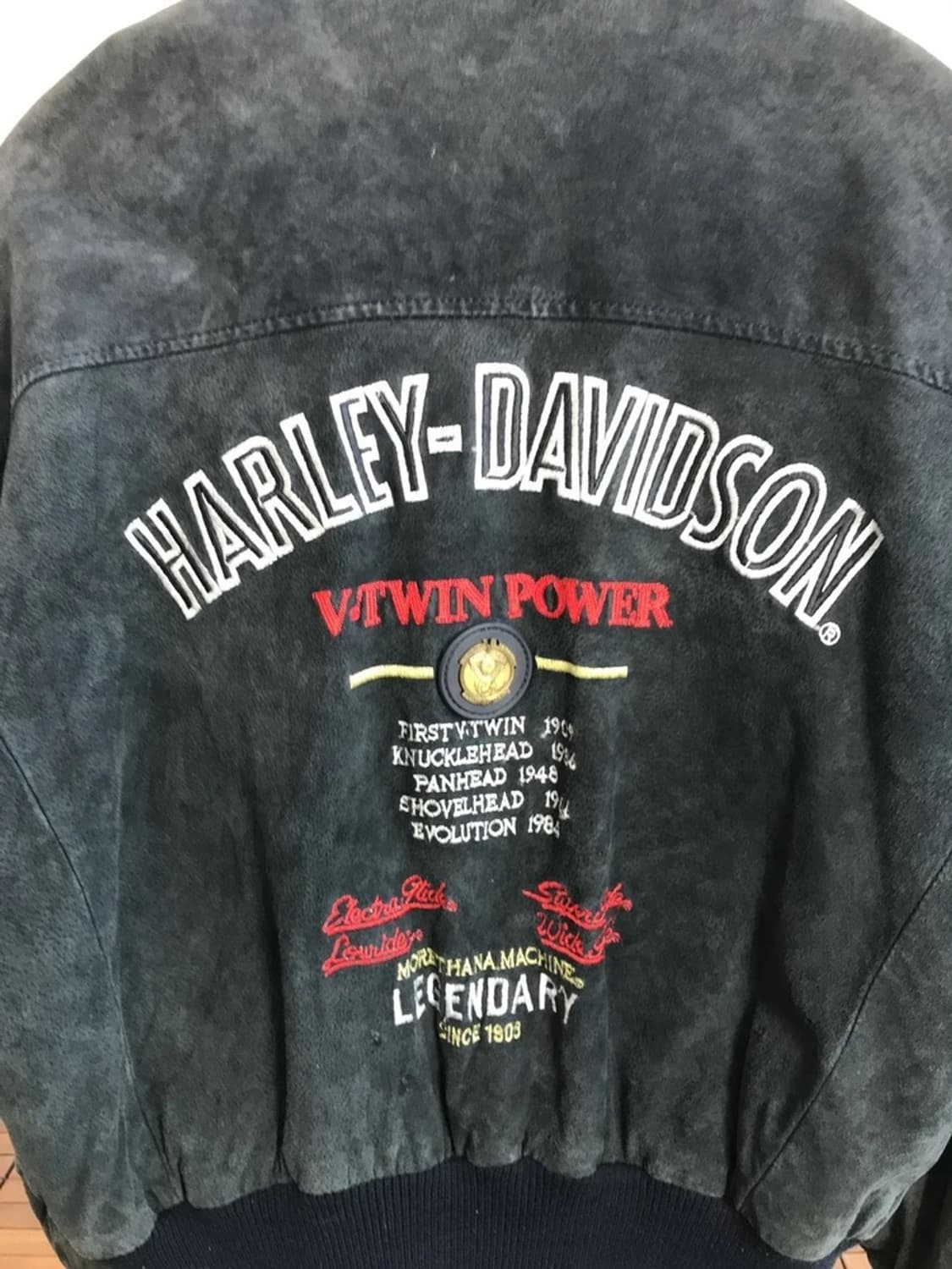 90's Harley-Davidson Suede Bomber 상품이미지5