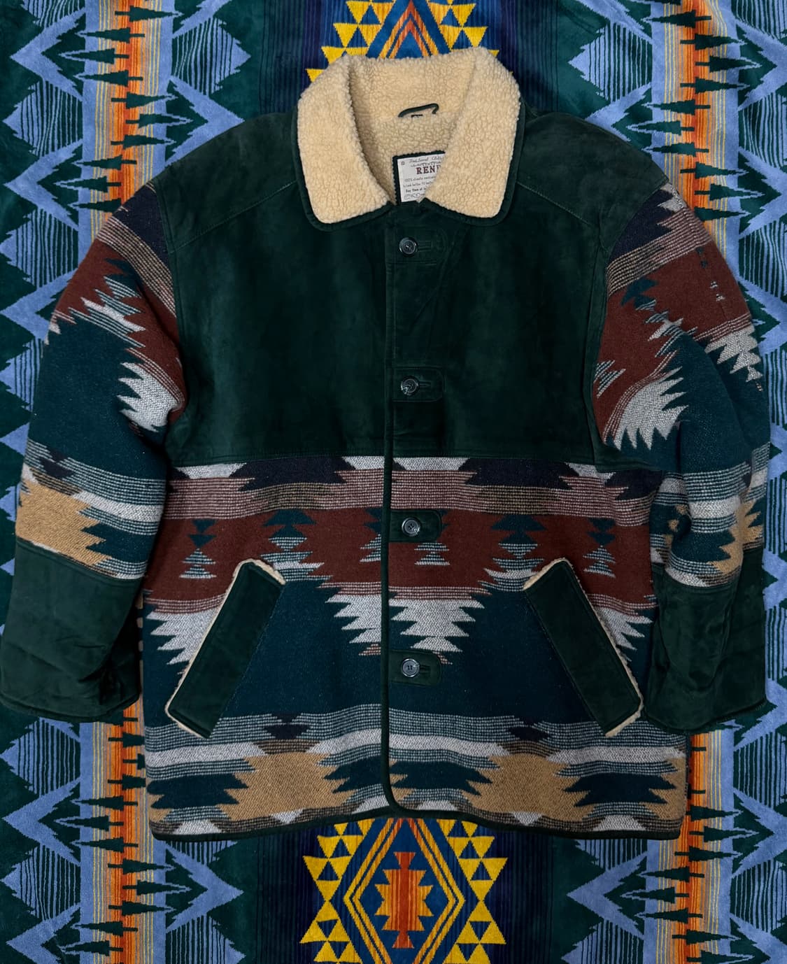 90s Rene native mustang jacket 상품이미지1