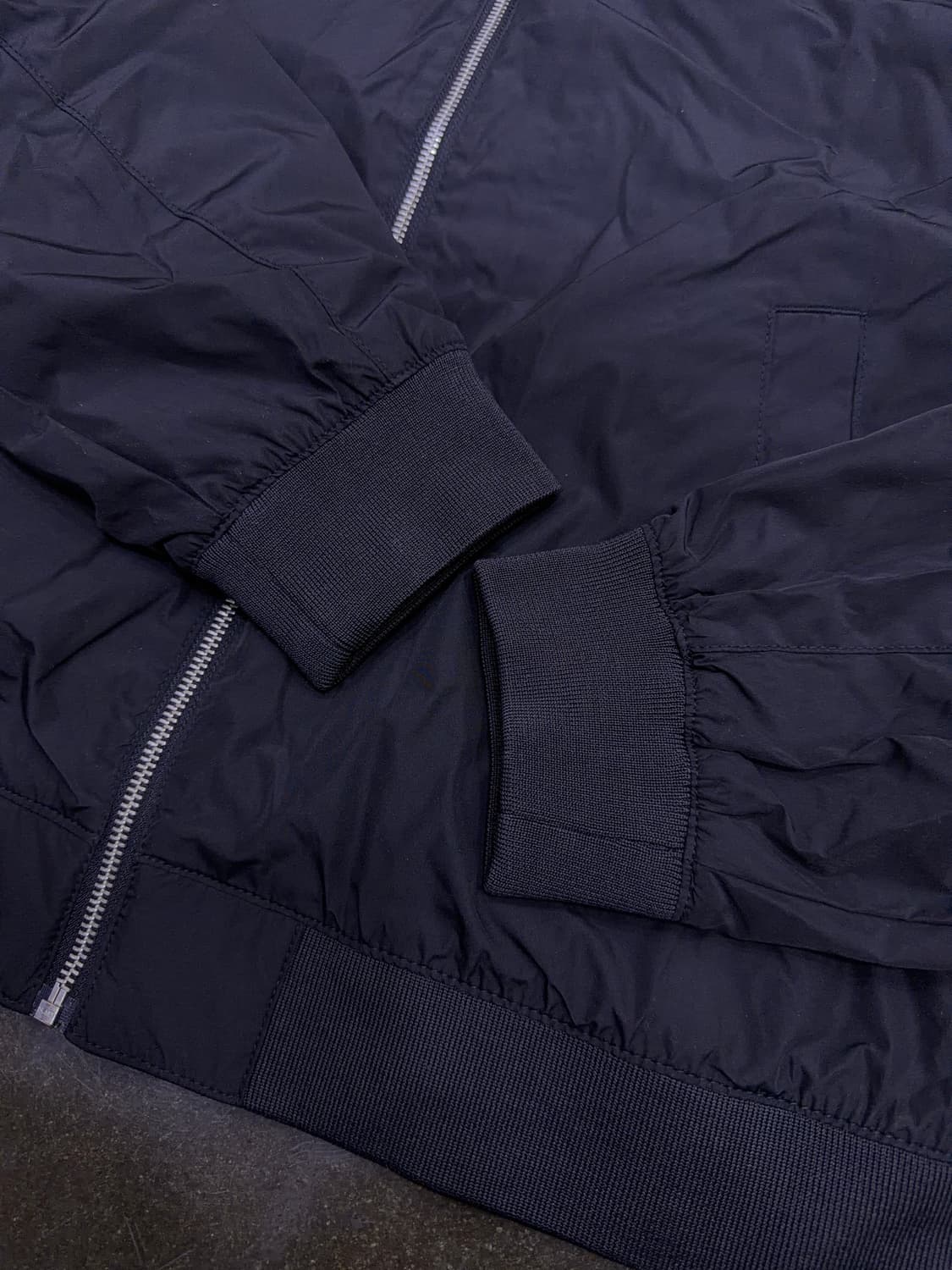 H&M 레귤러 블랙 봄버 바람막이 점퍼 자켓 XL 상품이미지5