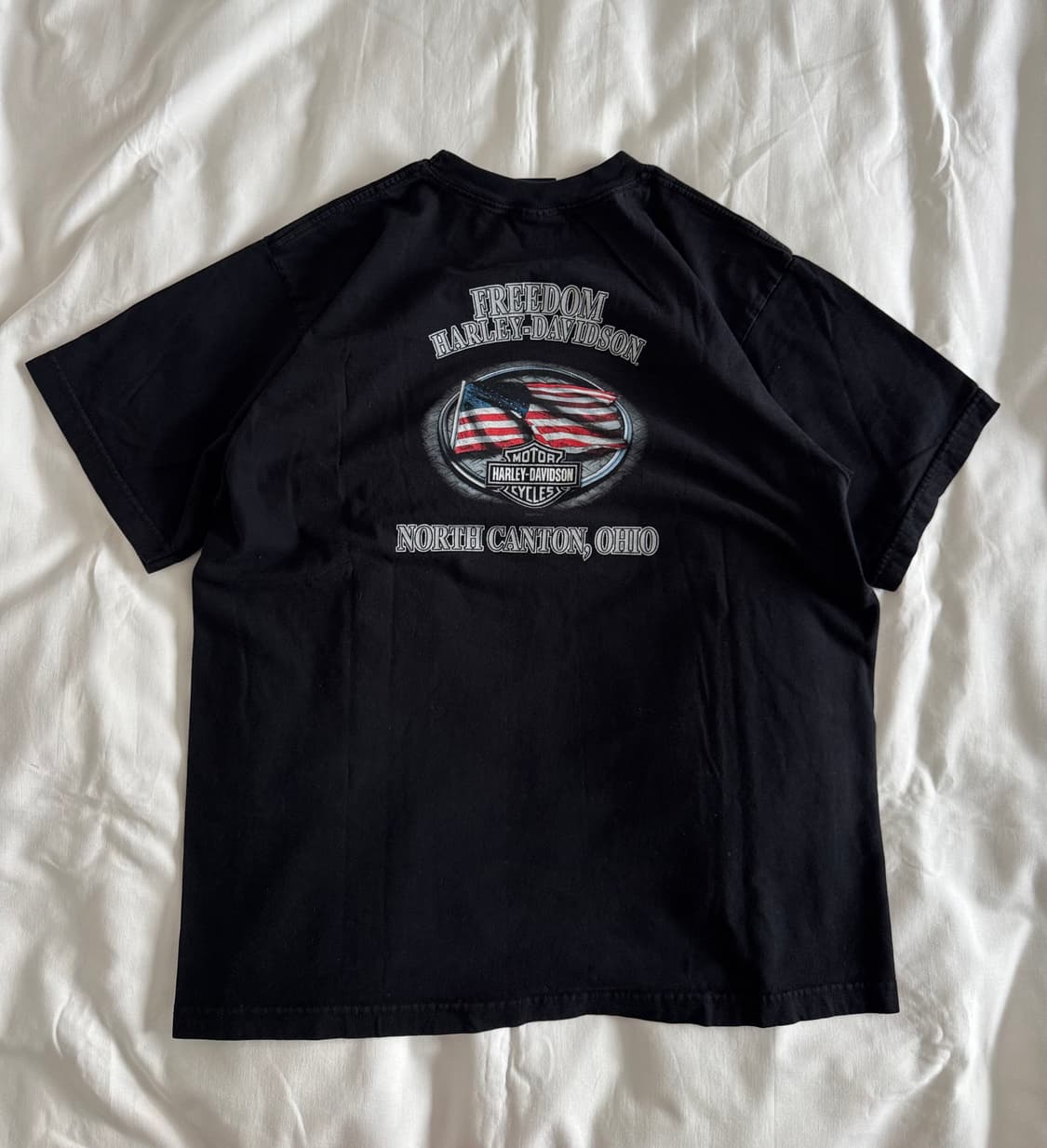 [XL] 90s-00s 빈티지 할리데이비슨 플레임 로고 티셔츠 상품이미지4