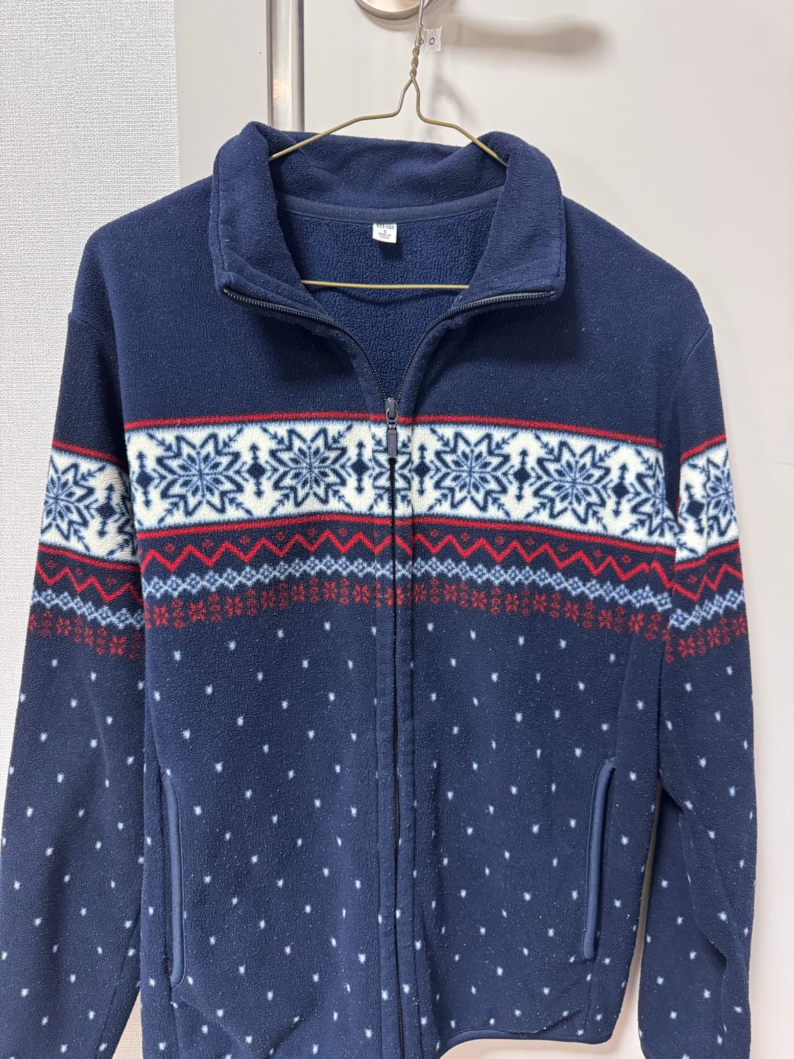 유니클로 노르딕 도트 플리스 집업 상품이미지3