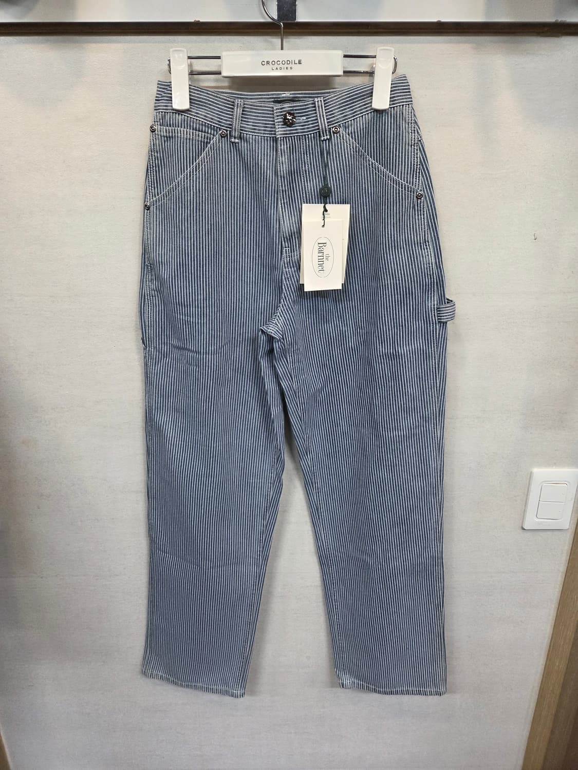 더바넷 스트라이프 카펜터 데님 팬츠 s 상품이미지1